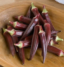 Load image into Gallery viewer, Red Okra - USDA Certified Organic (per bag)