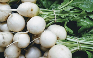 Sweet Hakurei Turnips - USDA Certified Organic (per bunch)